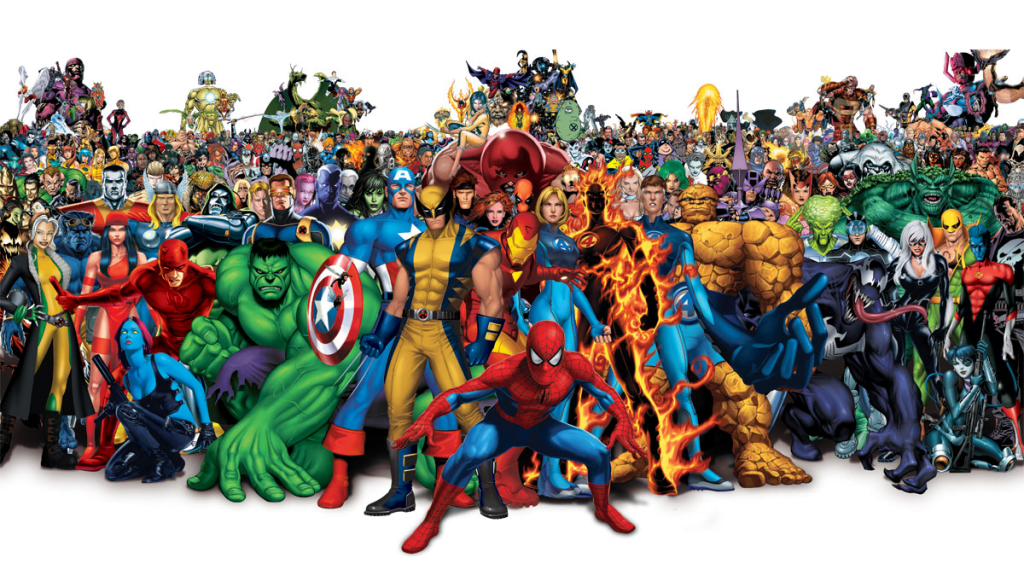 todos los superhéroes de Marvel Comics