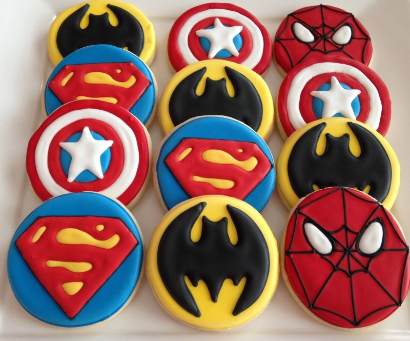 actividades de superheroes para niños galletas